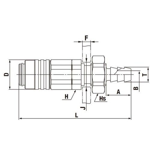 マイクロカプラ(ソケット)ステンレス鋼