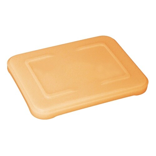 4ツ仕切り副食容器 本体 蓋セット オレ