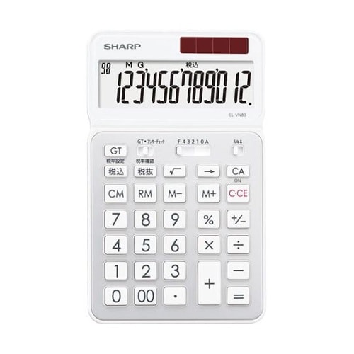 カラー・デザイン電卓 EL−VN83−W
