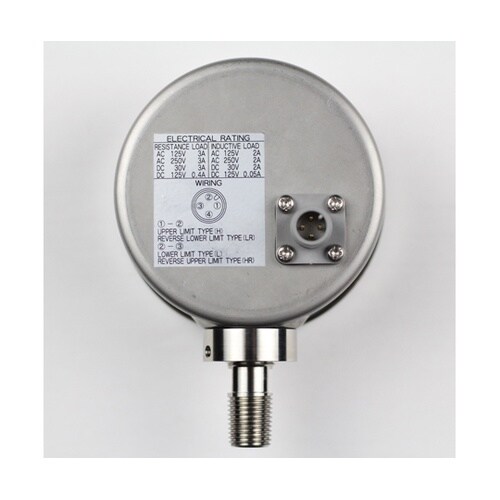 マイクロスイッチ接点付圧力計(Φ75)