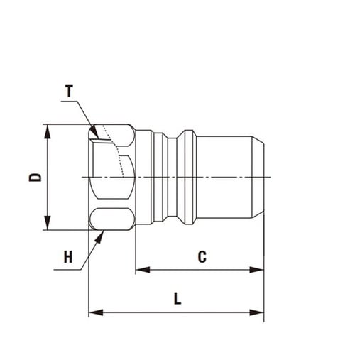 ゼロスピルカプラ(プラグ)ステンレス鋼
