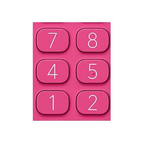 10桁 手帳型計算機(ビビットピンク)