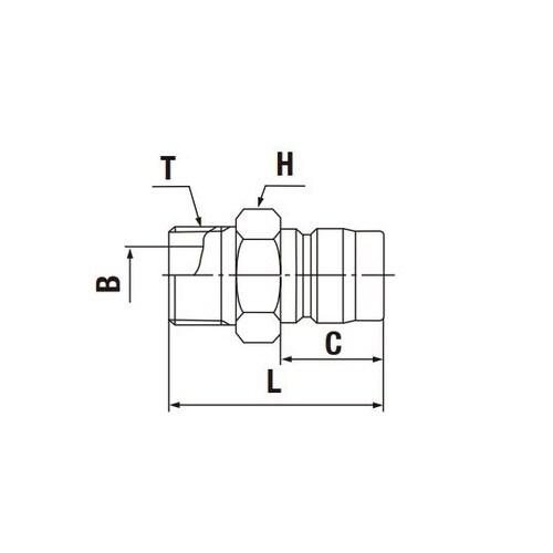 鋼鉄(ニッケルめっき)Rc1/2メネジ取