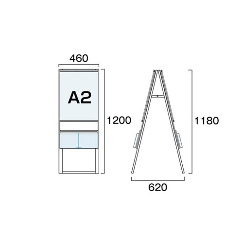 カタログケーススタンド看板 Uタイプ A
