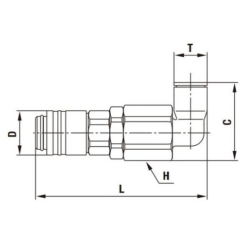 スモールカプラ(ソケット)真ちゅう(クロ