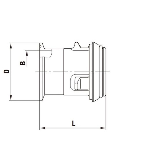 サニタリーカプラ(プラグ)1.5Sヘルー