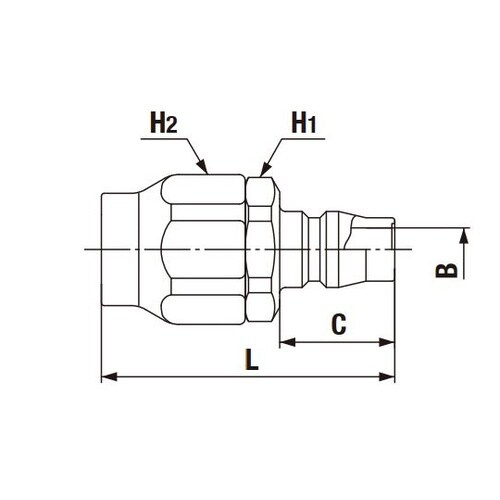 ブレードホース用ハイカプラ(プラグ)真ち