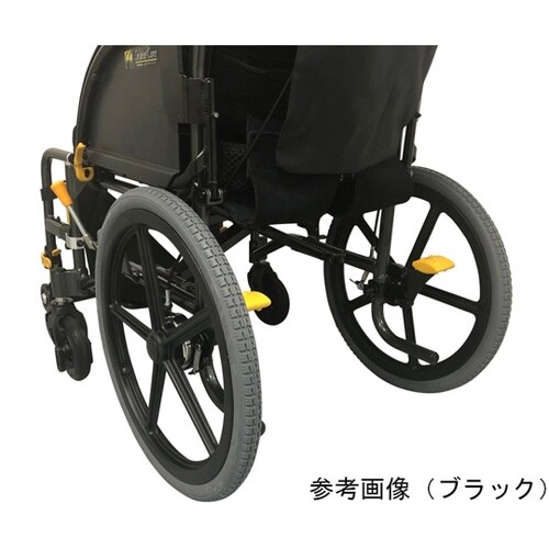 アルミ製介助式車椅子 ドラロックフットブ