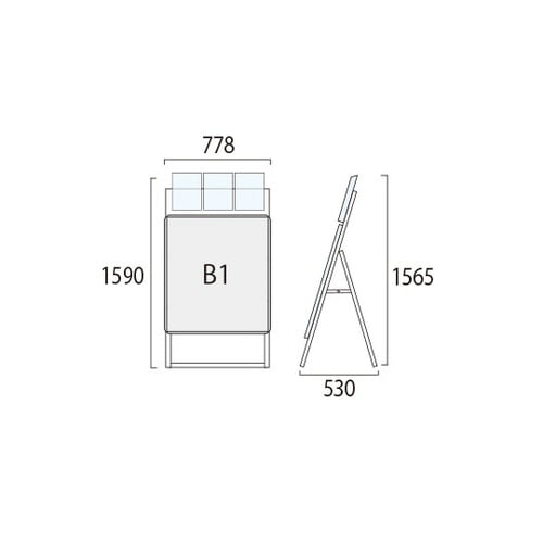 ポスターグリップスタンド看板カタログケー