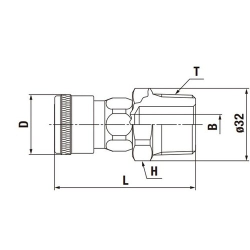ハイカプラ(ソケット)鋼鉄(クロムめっき
