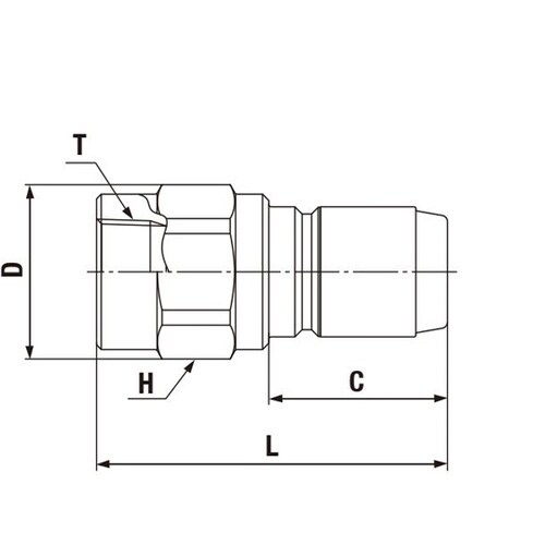 350カプラ(プラグ)特殊鋼(ニッケルめ