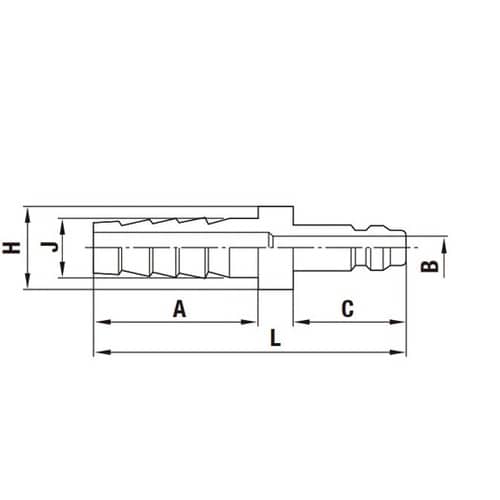 ミニコック(プラグ)鋼鉄(クロムめっき)