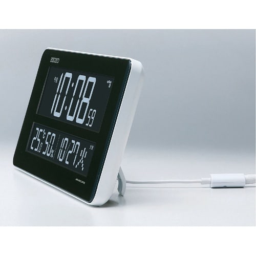 交流式電波デジタル時計 132×262×