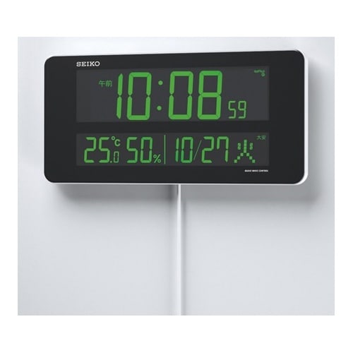 交流式電波デジタル時計 132×262×
