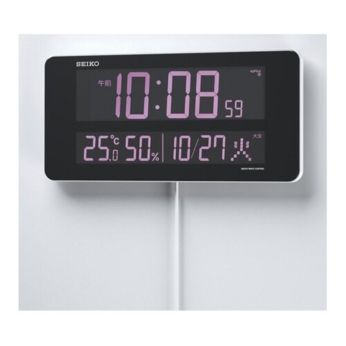 交流式電波デジタル時計 132×262×