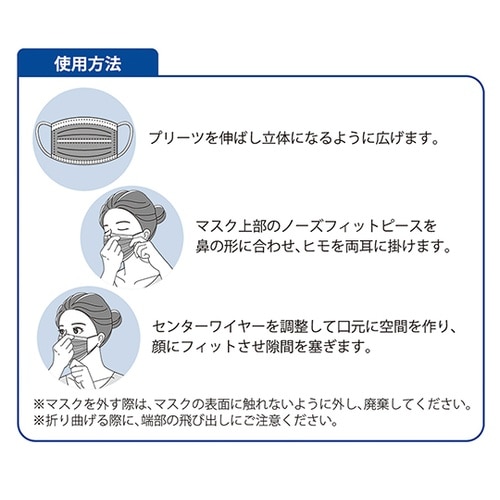 不織布4層活性炭マスク 個装 1箱(50