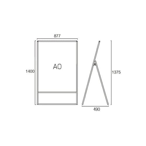 バリウススタンド看板 A0片面 ウエイト