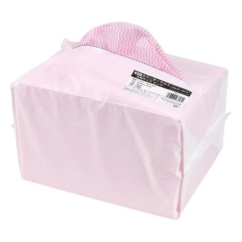 薄手カウンタークロス 大判サイズ ピンク