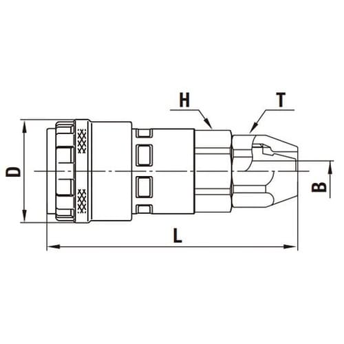 ナットカプラ200(ソケット)鋼鉄(クロ