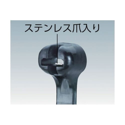 ステンレス爪ロック式ナイロン結束バンド