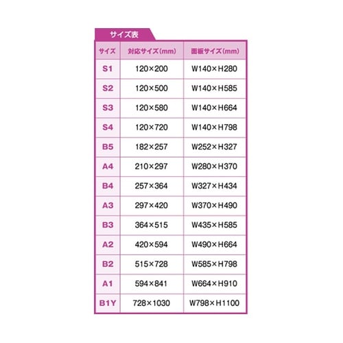 ポスター用スタンド看板−アクリル板B1横