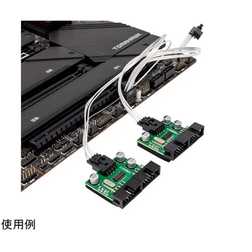 USB2.0ヘッダー 4分配ハブ HUB