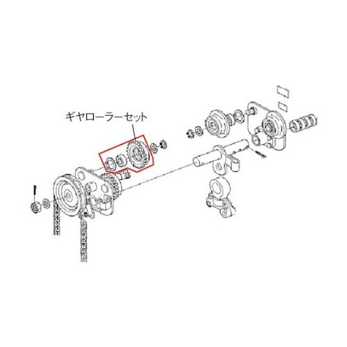 トロリー用パーツ G−1t用ギヤローラー