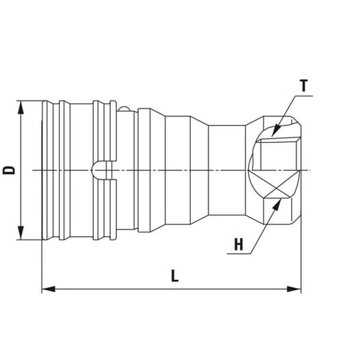 HSUカプラ(ソケット)ステンレス鋼 H