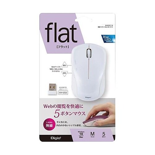 MUS−RKF118WブルーLEDマウス