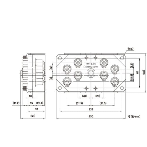 マルチカプラMAM−B型(プラグ)8ポー