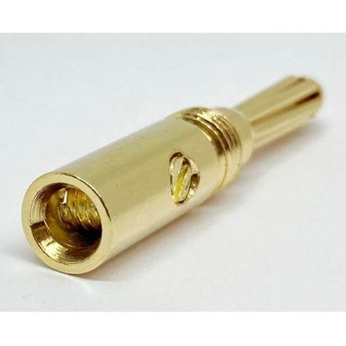 φ4mm 金メッキバナナプラグ 青 3個