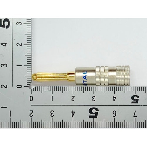 φ4mm 金メッキバナナプラグ 青 3個