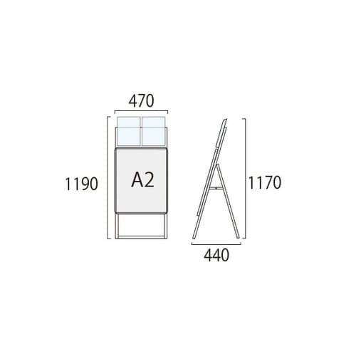 ポスターグリップスタンド看板カタログケー