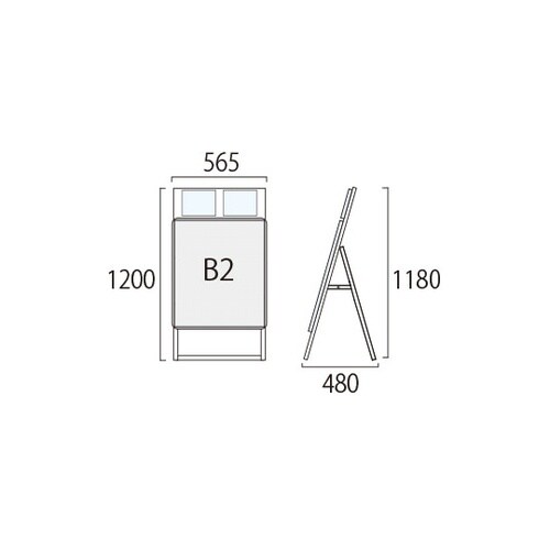 ポスターグリップスタンド看板カタログケー