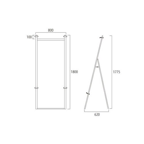 アルミフリーイーゼル800 ウエイトアー