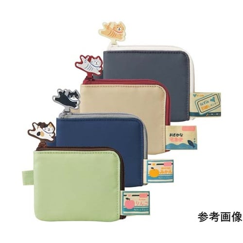 にゃんシーン フラットカードポーチ チャ