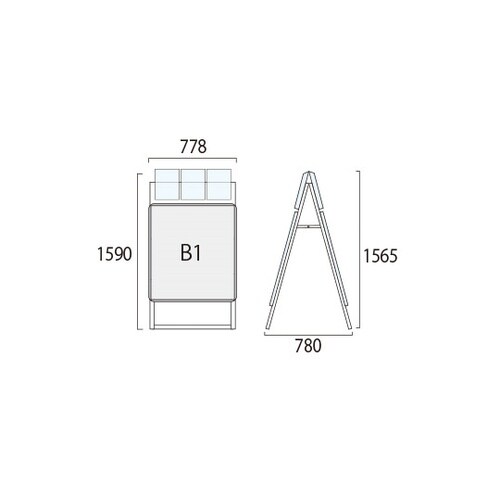 ポスターグリップスタンド看板カタログケー