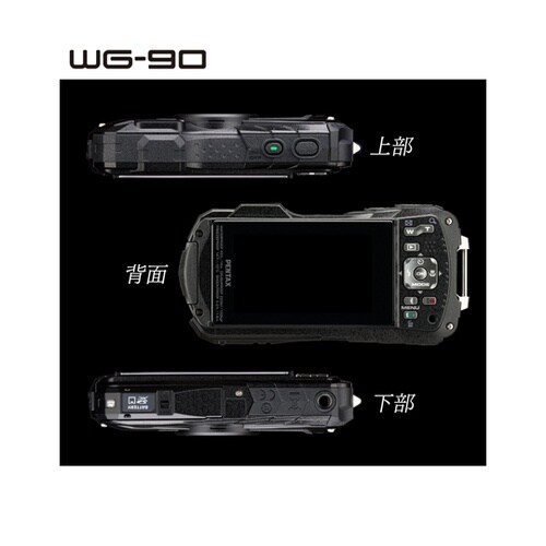 防水・防塵デジタルカメラ ブラック WG