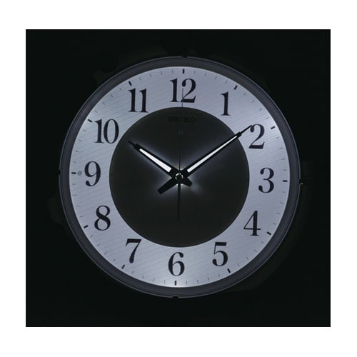 夜見える電波掛時計 φ332×57mm