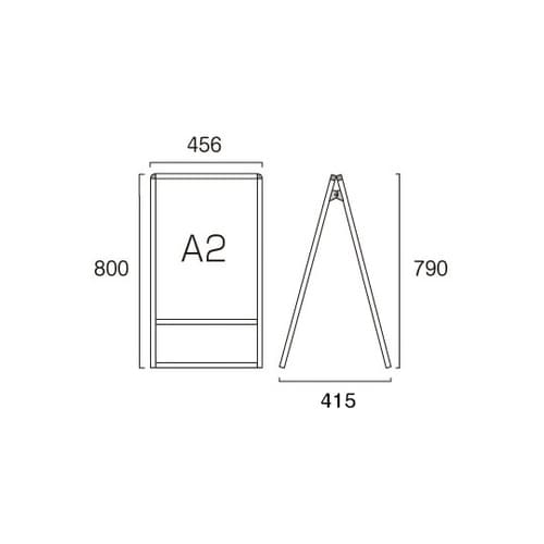 バリウススタンド看板 ホワイトボード A
