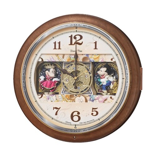 ディズニー 電波からくり時計 φ390×