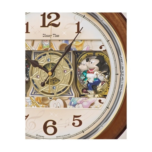 ディズニー 電波からくり時計 φ390×