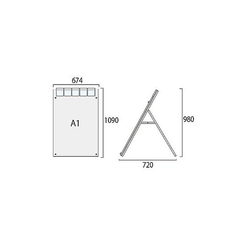 ポスター用スタンド看板パンフレットケース