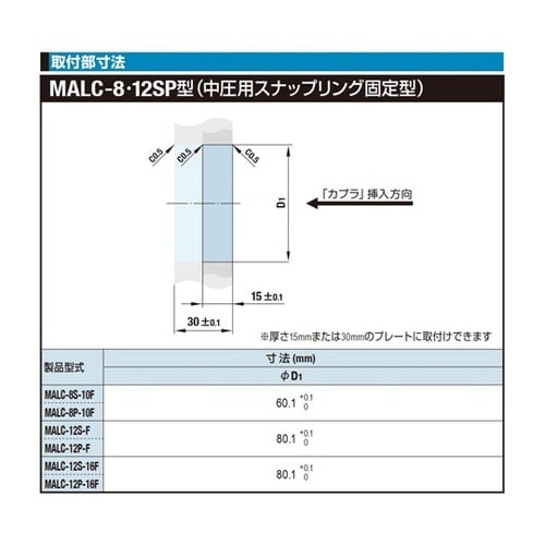 マルチカプラMALC型(ソケット)SUS