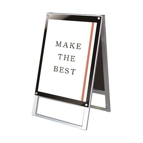 ポスター用スタンド看板 B2両面ブラック