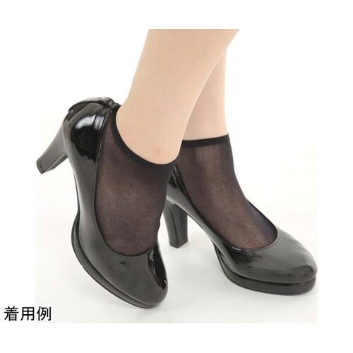試着用くるぶしストッキング黒 100枚×