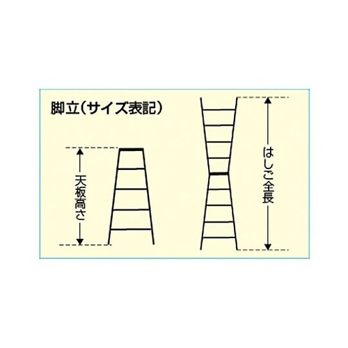 1.69m はしご兼用脚立(ワイドステッ