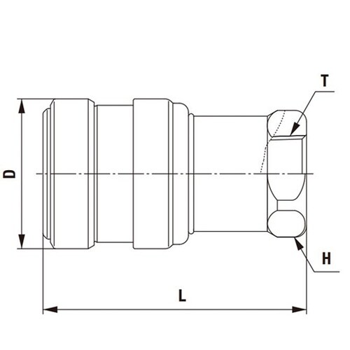 ゼロスピルカプラ(ソケット)ステンレス鋼
