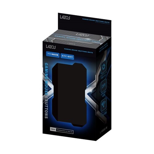 ゲーミングマウス 6ボタン ホワイト 1