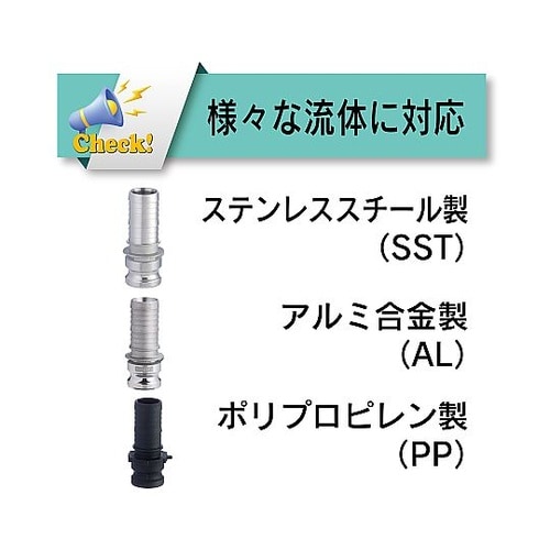 カムロック アダプター ホースシャンク